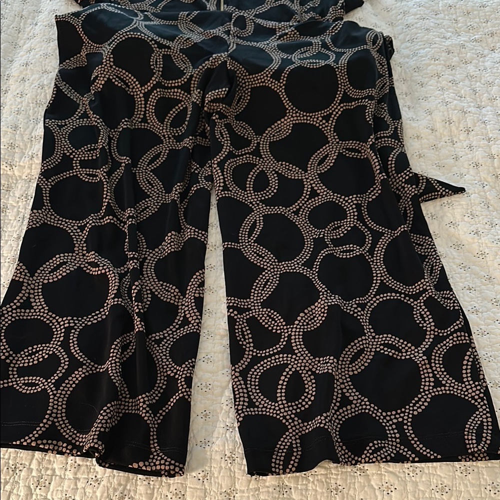 Black Patterned Jumpsuit. - image 4